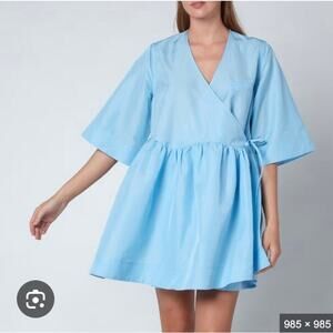 GANNI Crispy Taffeta Mini Dress Sz XXS/XS
